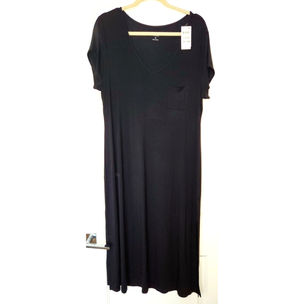 NWT Alfani Black Nightgown XL